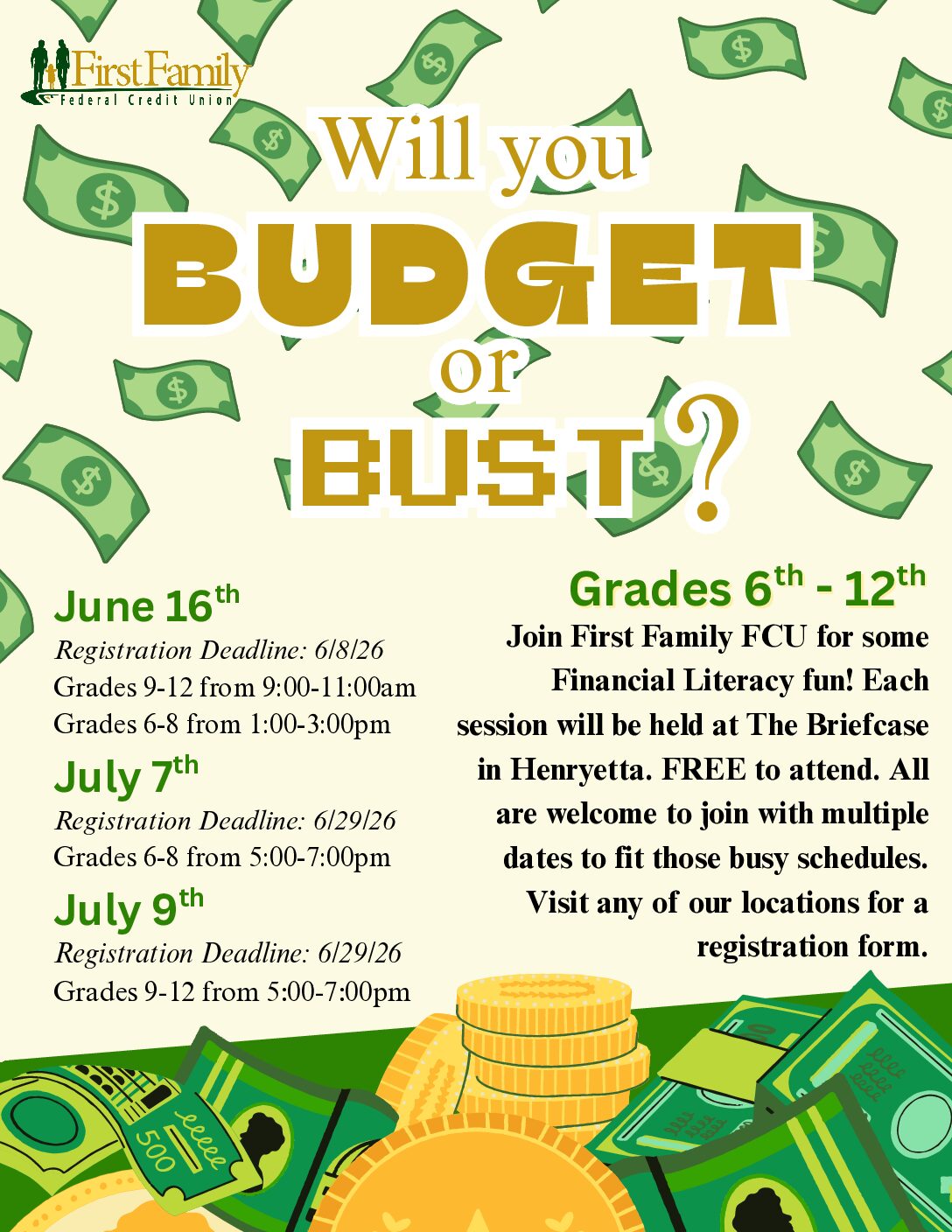 Budget or Bust Flyer 2026